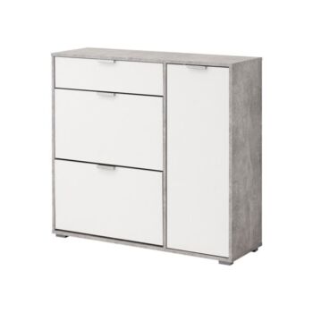 ΠΑΠΟΥΤΣΟΘΗΚΗ ARCO 2 ΓΚΡΙ CONCRETE-ΛΕΥΚΟ 102x33x94